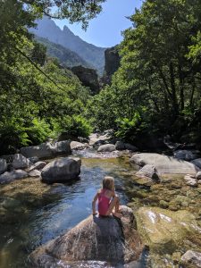 Korsika wandern und baden - Spilonca-Schlucht
