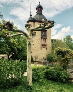 Innenansicht des Hofes von Schloss Vollrads